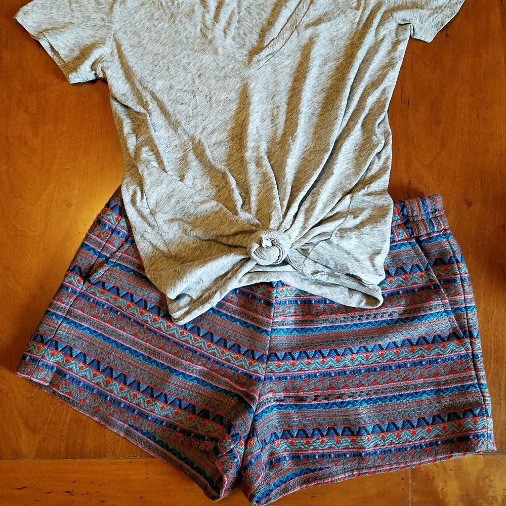 J Crew Factory Jacquard Boardwalk Shorts - Sz. 4
